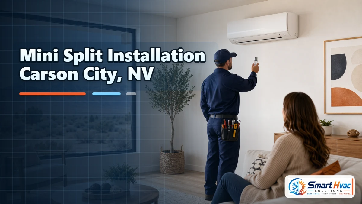 Ductless mini split installation in Carson City NV